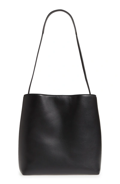 Shop Proenza Schouler Frame Leather Shoulder Bag - Black In Black/ Black