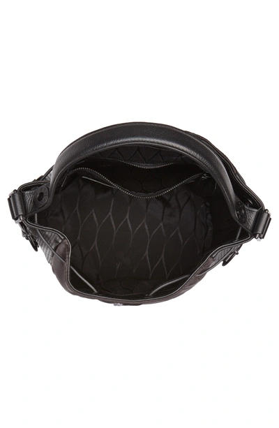 Shop Kenzo Kanvas Embroidered Eye Faux Leather Bucket Bag - Black