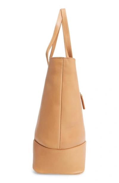 Shop Shinola Leather Tote - Brown In Camel