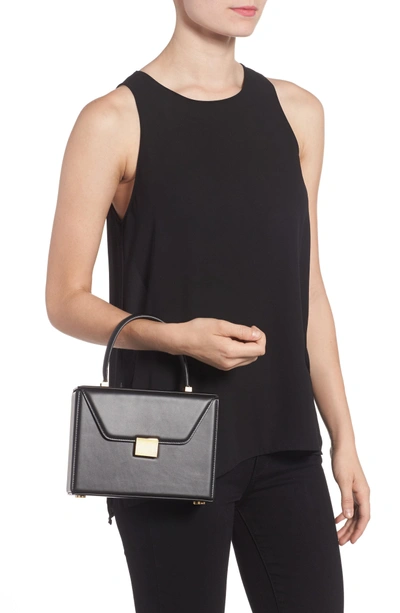 Shop Victoria Beckham Mini Vanity Top Handle Box Bag - Black