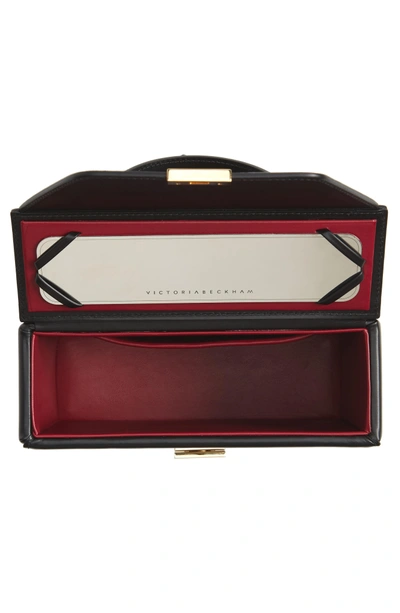 Shop Victoria Beckham Mini Vanity Top Handle Box Bag - Black