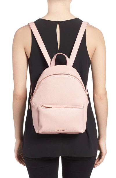Shop Ted Baker Pearen Leather Backpack - Pink In Light Pink
