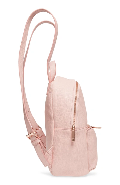 Shop Ted Baker Pearen Leather Backpack - Pink In Light Pink