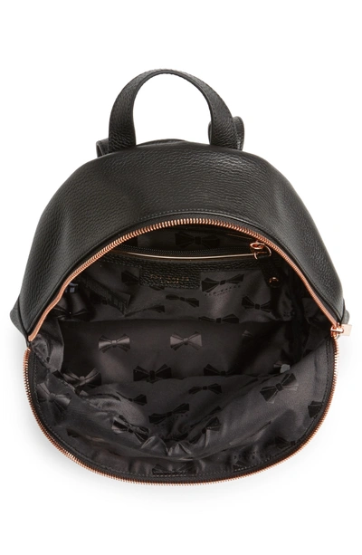 Shop Ted Baker Pearen Leather Backpack - Black
