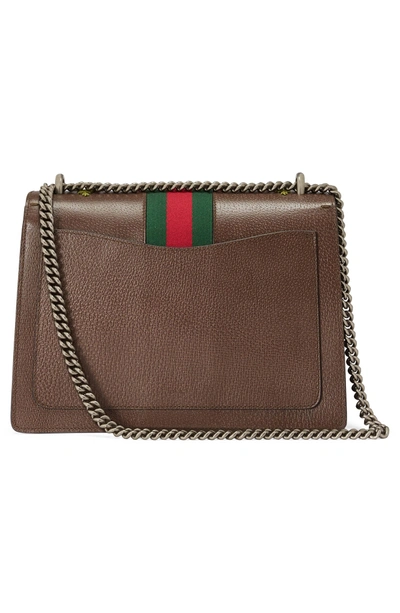 Shop Gucci Medium Dionysus Embroidered Leather Shoulder Bag - Brown In New Acero/ Multi