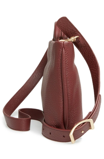 Shop Skagen Mikkeline Mini Leather Satchel - Red In Cordovan