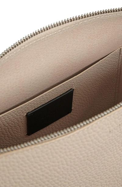 Shop Allsaints Mori Leather Crossbody Bag - Beige In Natural