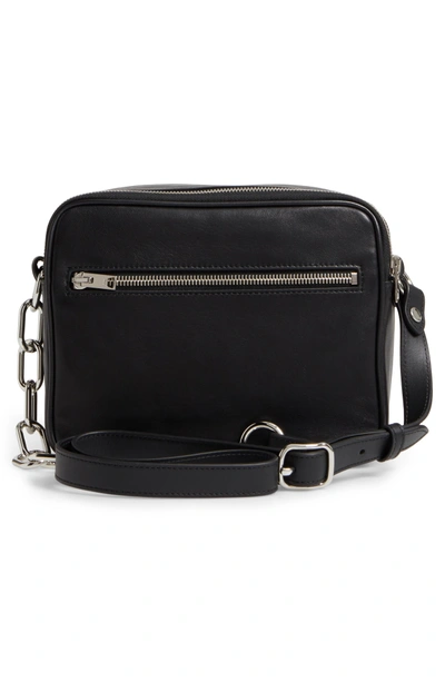 Shop Alexander Wang Washed Leather Crossbody Bag - Black