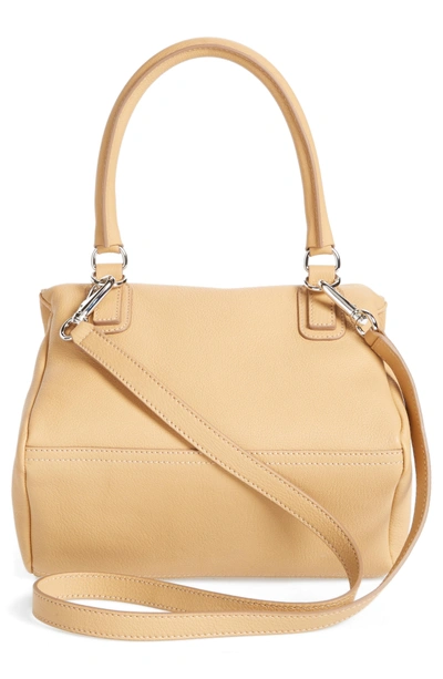 Shop Givenchy 'small Pandora' Leather Satchel - Beige In Light Beige