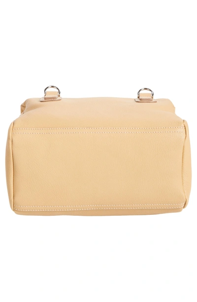 Shop Givenchy 'small Pandora' Leather Satchel - Beige In Light Beige