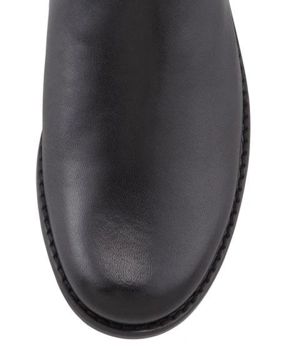 Stuart Weitzman 50/50 Leather Over-the-knee Boot, Black In Black