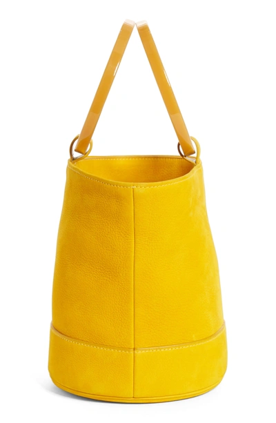 Shop Simon Miller Bonsai Nubuck Bucket Bag - Yellow In Maize With Acetate Ring