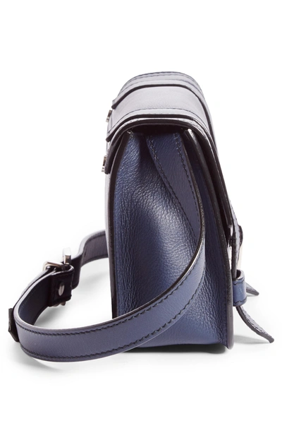 Shop Proenza Schouler Mini Ps1 Leather Crossbody Bag - Purple In Indigo