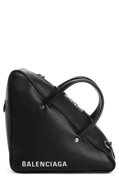 Shop Balenciaga Small Triangle Duffle Bag - Black In 1000 Noir