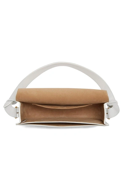 Shop Victoria Beckham Half Moon Box Shoulder Bag - White