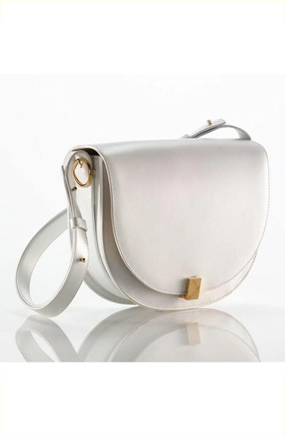 Shop Victoria Beckham Half Moon Box Shoulder Bag - White