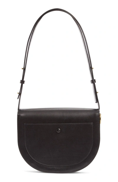 Shop Victoria Beckham Half Moon Box Shoulder Bag - Black