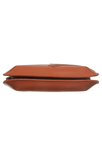 Shop Longchamp Shop-it Leather Crossbody Bag - Orange In Sienna