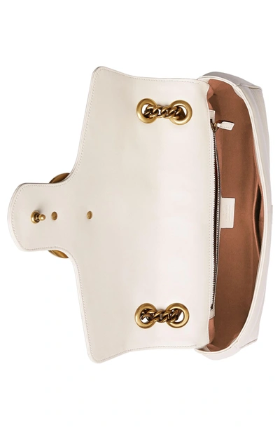 Shop Gucci Medium Matelasse Leather Shoulder Bag In Mystic White