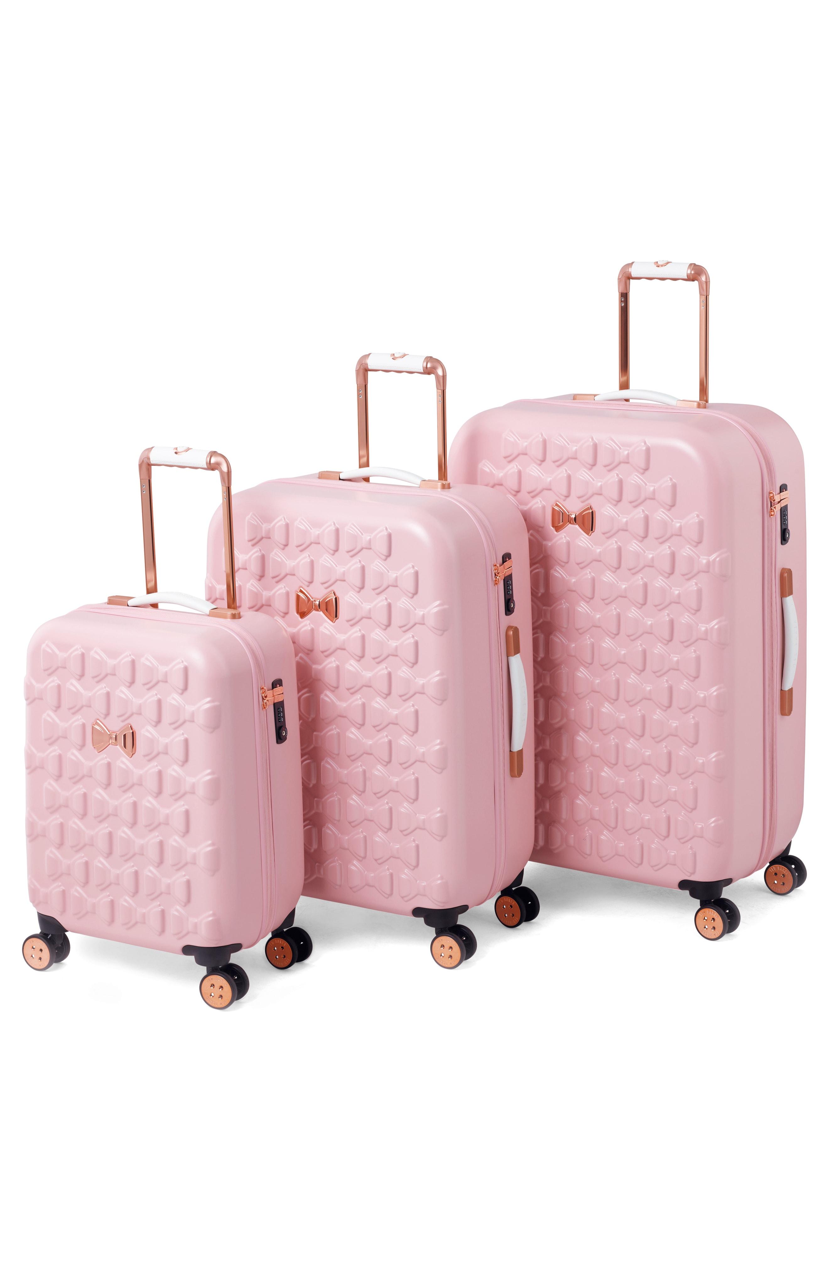 ted baker pink bow suitcase