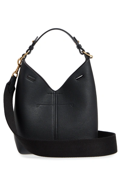 Shop Anya Hindmarch Build A Bag Mini Leather Base Bag - Black