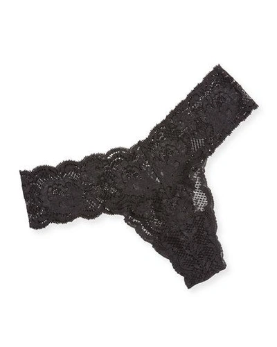 Shop Cosabella Cutie Never Say Never Lace Thong In Black