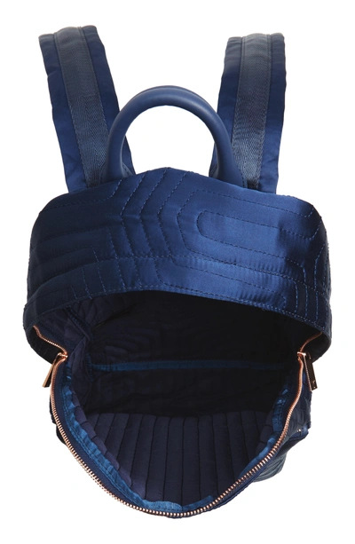 Shop Ted Baker Akija Quilted Bow Backpack - Blue In Navy