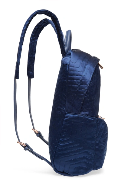 Shop Ted Baker Akija Quilted Bow Backpack - Blue In Navy