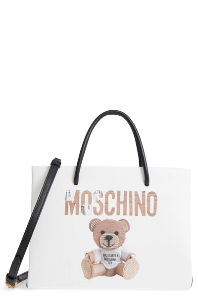 Moschino paint brush-print tote bag