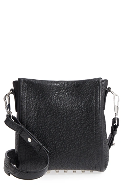 Shop Alexander Wang Mini Darcy Leather Shoulder Bag - Black
