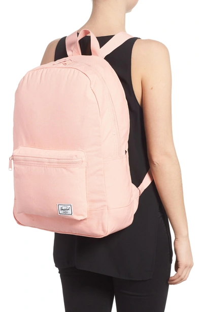 Shop Herschel Supply Co Cotton Casuals Daypack Backpack - Pink In Peach