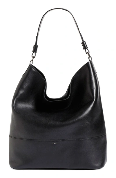 Shop Shinola Relaxed Leather Hobo Bag - Black