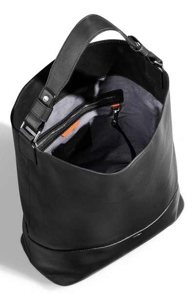 Shop Shinola Relaxed Leather Hobo Bag - Black
