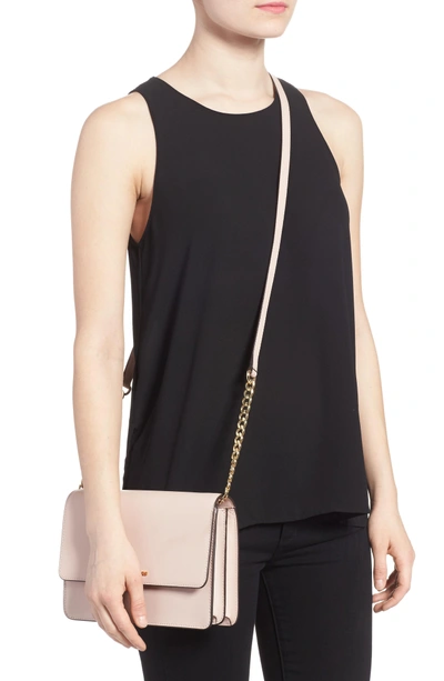 Michael Michael Kors Large Daniela Leather Crossbody Bag - Pink In Soft Pink