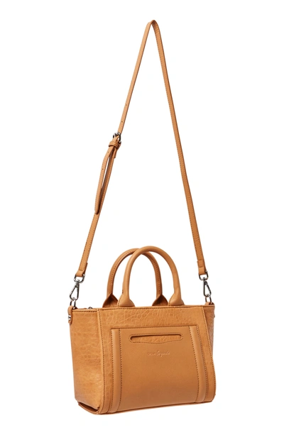 Shop Urban Originals Lovely Vegan Leather Shoullder/crossbody Tote - Brown In Tan