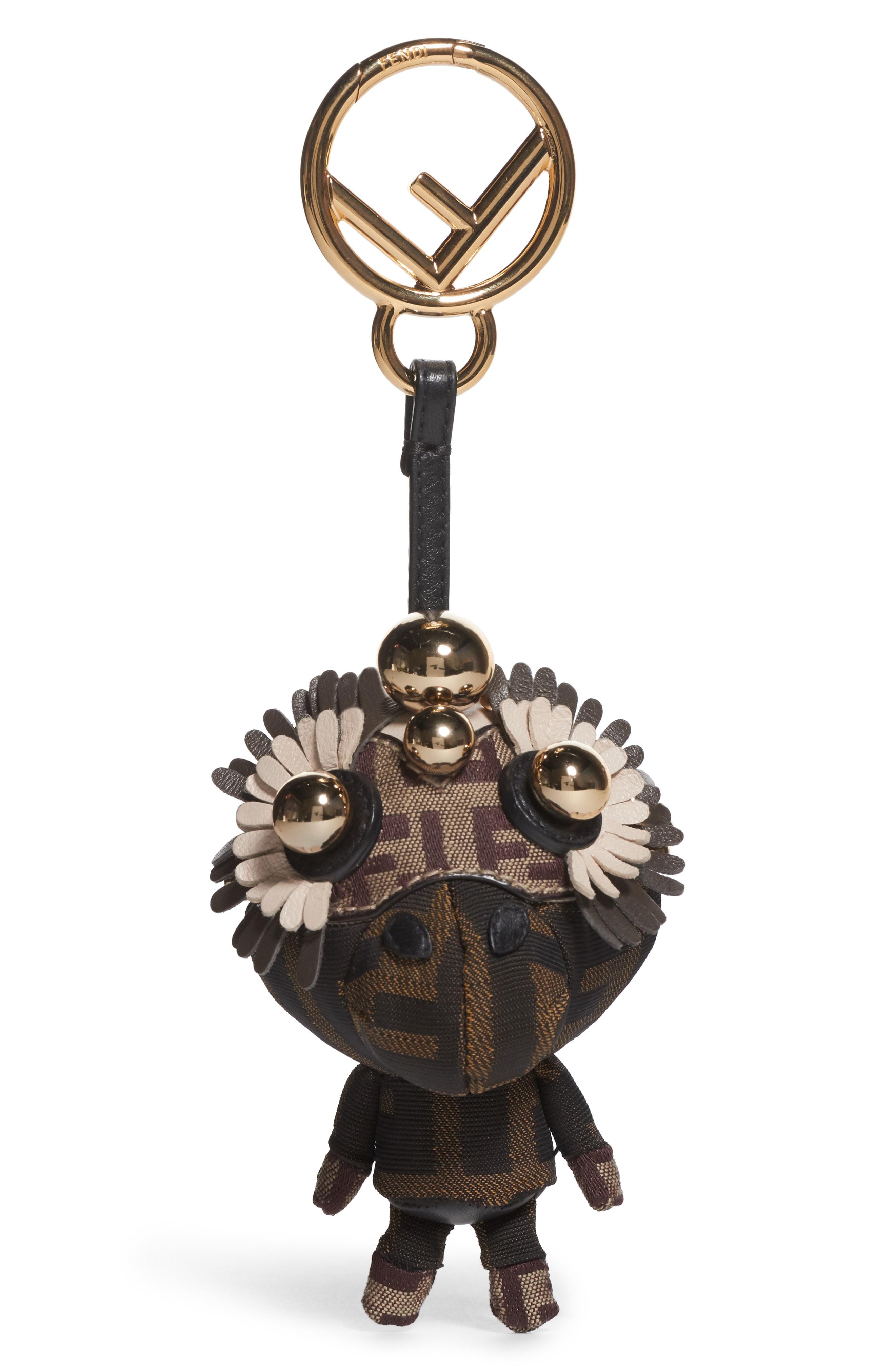 bag with monkey charm