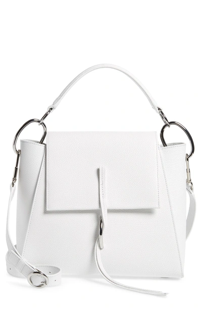 Shop 3.1 Phillip Lim Leigh Top Handle Leather Satchel In Off White