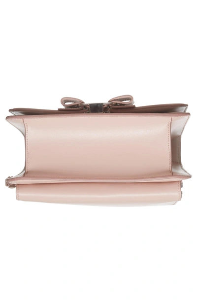 Shop Ferragamo Vara Leather Crossbody Bag - Pink In Bon Bon/ Hyacinth/ Begonia