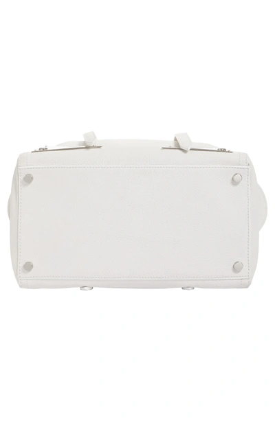 Shop Calvin Klein 205w39nyc Small Calfskin Satchel - White