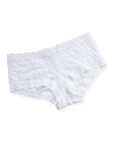 Shop Hanky Panky Signature Lace Boy Shorts In White