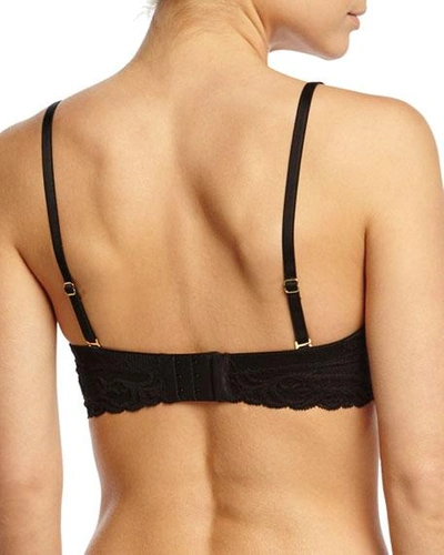 Shop Natori Feathers Strapless Plunge Bra In Cafe