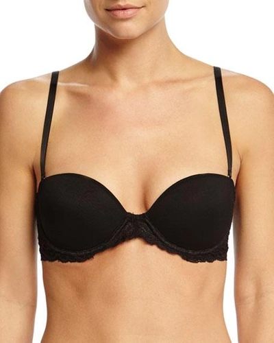 Shop Natori Feathers Strapless Plunge Bra In Cafe