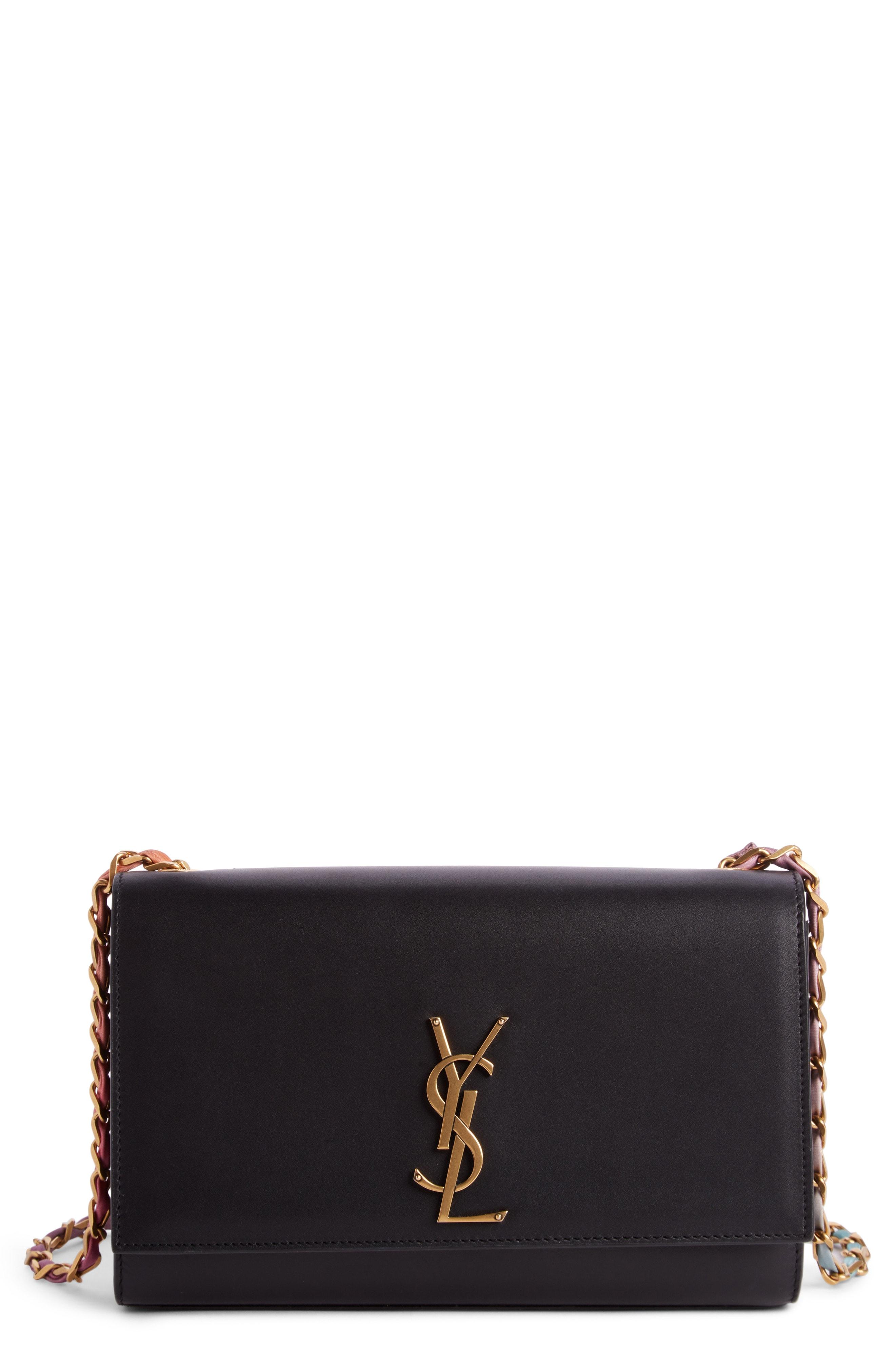 medium kate calfskin leather shoulder bag