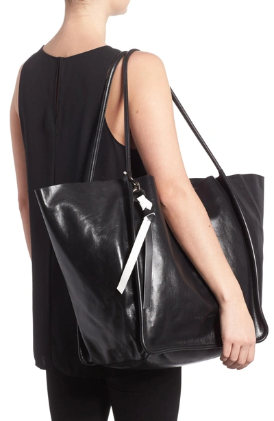 Shop Proenza Schouler Extra Large Leather Tote - Black