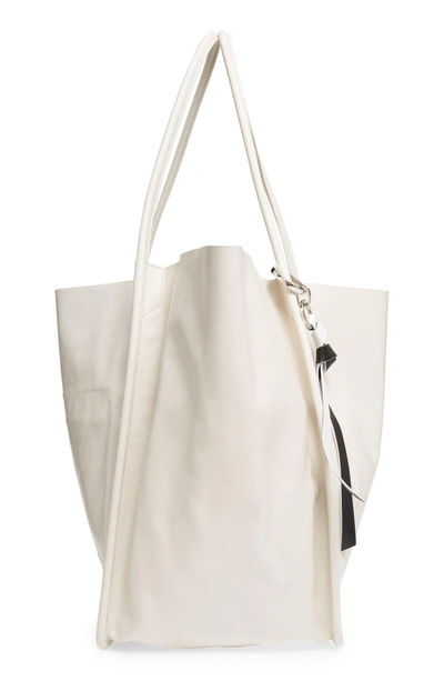 Shop Proenza Schouler Extra Large Leather Tote - Ivory In Clay