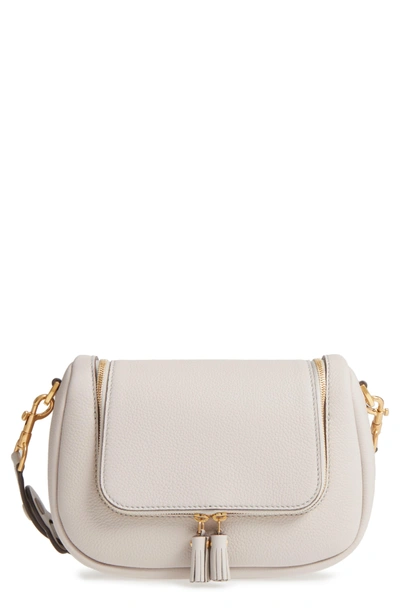 Shop Anya Hindmarch Small Vere Leather Crossbody Satchel - Grey In Steam