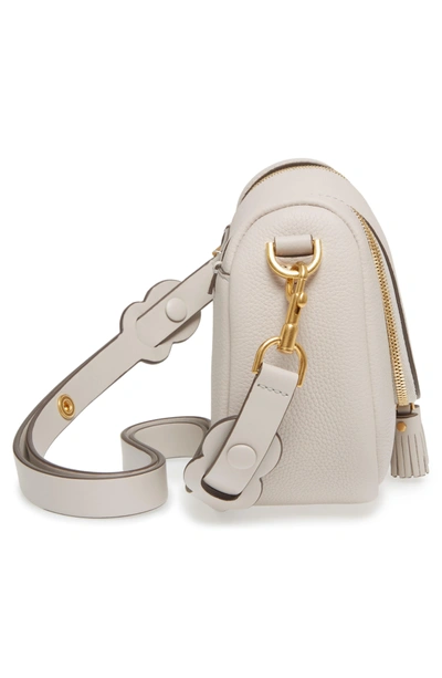 Shop Anya Hindmarch Small Vere Leather Crossbody Satchel - Grey In Steam