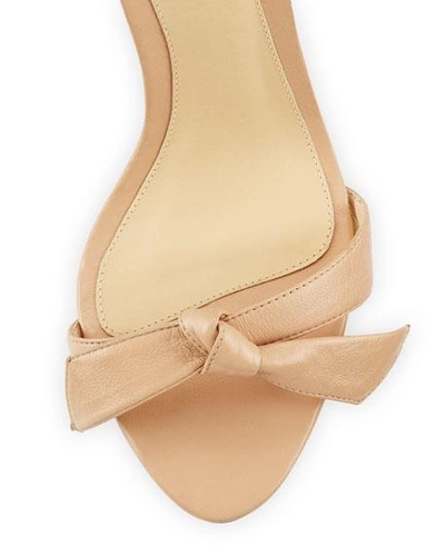 Shop Alexandre Birman Clarita Bow-tie Leather Sandals, Nude