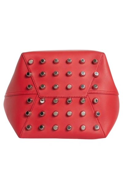 Shop Alexander Wang Small Roxy Leather Bucket Bag - Red In Lipstick