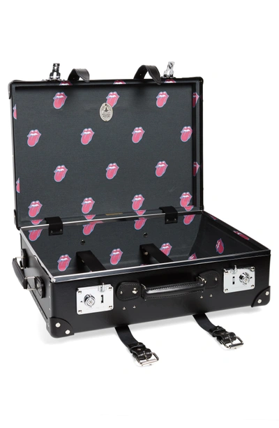 Shop Globe-trotter The Rolling Stones 21-inch Hardshell Trolley Case - Black In Black/ Black